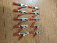 Cable Charging-Clamp Crocodile-Clip Clamp-Length Plastic-Handle Lead-Test Metal Insulated