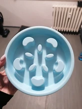 Dog-Bowl Pet Slow-Eating Hard-Plastic Cat Nonslip Anti-Gulping