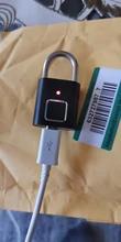 Mini cerradura biométrica inteligente para puerta, candado de puerta recargable con huella dactilar, candado inteligente sin llave USB, desbloqueo rápido