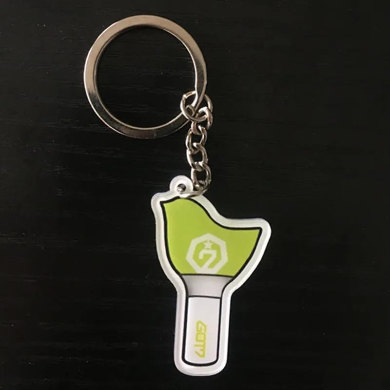 KPOP GOT7 MARK JB Jackson YoungJae альбом птица свет палка брелок акриловый Key Подвеска спиннинг