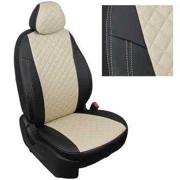

For Skoda Kodiaq (Active) without armrest with 2016G. (Кодиак) fashion seat cover of экокожи AUTOPILOT RHOMBUS ekokozha