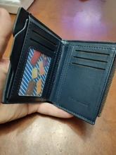 Cartera de piel sintética para hombre, bolsos plegables cortos, multifunción, a la moda, bolsa con cierre monederos pequeños, billetera con Clip para dinero