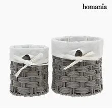 Набор корзин Homania 2978(2 шт) серый BigBuy Home