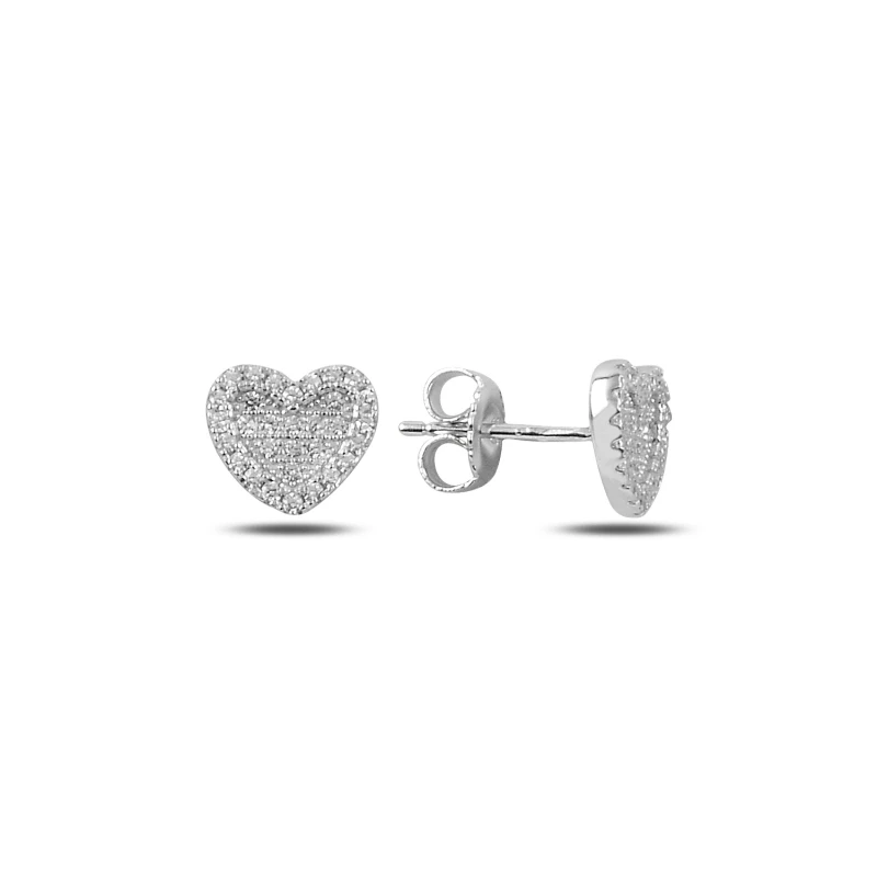 

Armagano Zircon Stone Heart Earrings