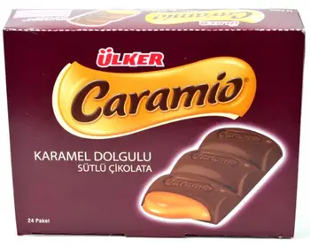 

Ülker chocolate caramio 35 gr set of 24 Ülker chocolate caramio 35 gr