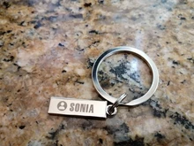 Llavero antipérdida personalizado, llavero pequeño personalizable para hombres y mujeres