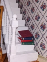 4 unidades/juego de Mini Libros en miniatura para casa de muñecas, accesorios para muebles, 1/12