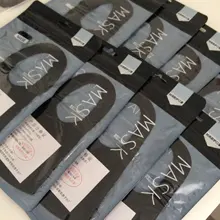 Mascarilla facial de algodón lavable, 1/2/4/8/16 Uds., a la moda, antipolvo, negra/gris/rosa