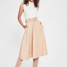 Trendyol норковый пояс юбка с деталями TWOAW20ET0105