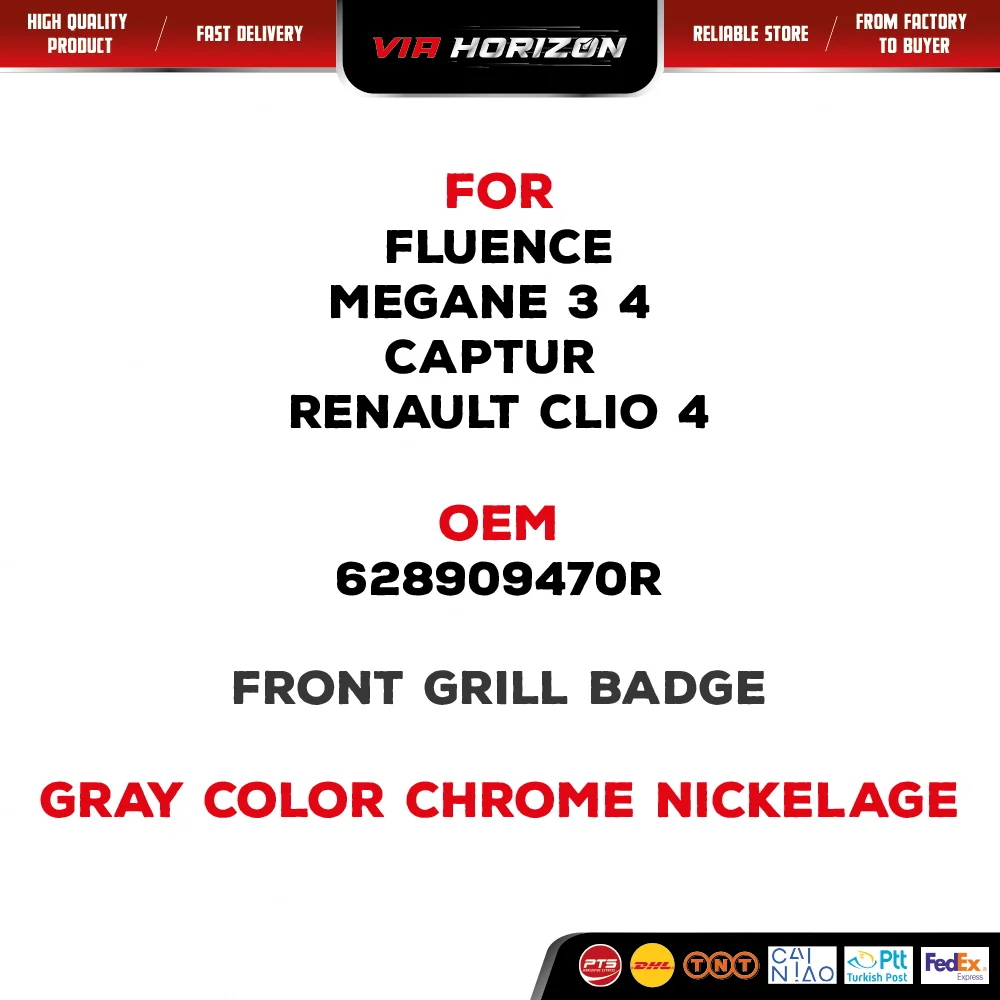 Per Renault Clio 4 Fluence Megane 4 Otturatore Anteriore Chrome Shaper Accessorio Emblema Anteriore Modificato 1 Pezzo Muslimatexam