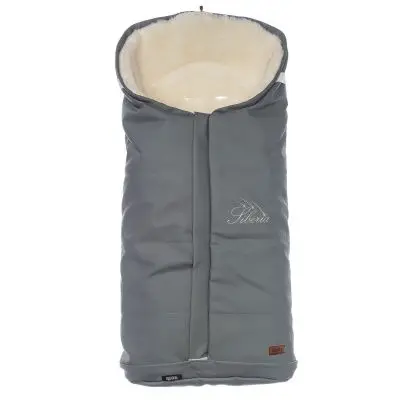 Конверт зимний меховой Nuovita Siberia Lux Bianco(Grigio/Серый