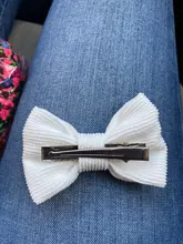 Pinzas para el pelo para niña pequeña, lazos, pasador de pana para niño, horquillas retro para fiesta, Clip de pico de pato