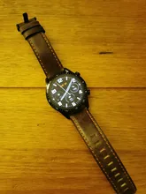 Correa de cuero genuino para samsung Galaxy watch 46mm engranaje de correa S3 Correa Frontier 22mm reloj Huawei 2 gt Correa 46mm
