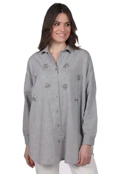 

MARKAPİA STONE EMBROIDERED SHIRT