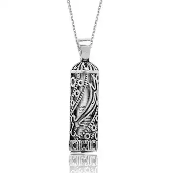 

Merve Silver 925 Sterling Silver Zulfiqar Sword Cevşen Necklace