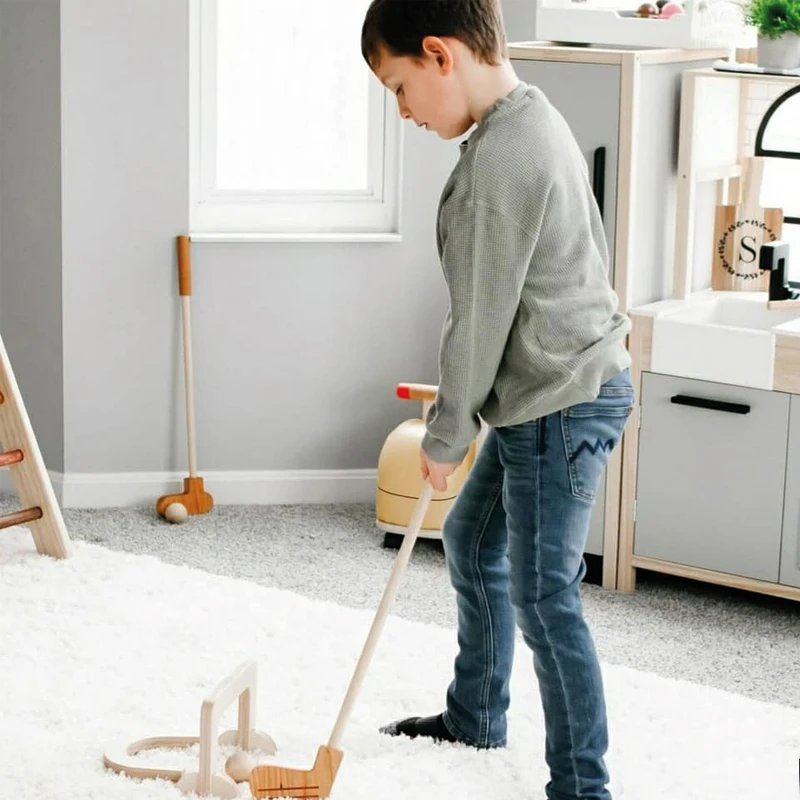 

Kids Wooden Toy Wooden Golf Set Activity Toys