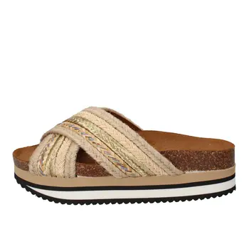 

5 PRO JECT women sandals beige fabric