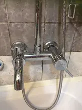 Mixer Tap Faucet-Set Hand-Sprayer Rainfall Shower Frap Bathroom Chrome-F2416 Wall-Mounted