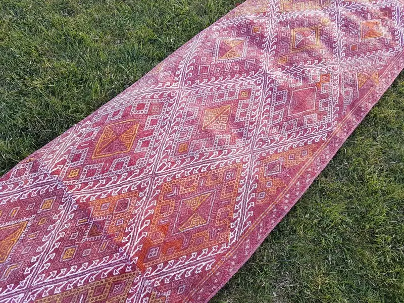 Стильный ковер в стиле бохо 2'4'' X 12'6''/71x380 см