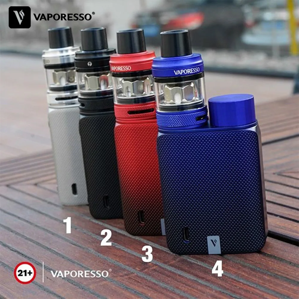 Kopen Originele Vaporesso Vape Swag 2 Kit Met Doos Mod Nrg Pe Tank Verstuiver Gt 4 Meshed Coil Core Batterij Vapour elektronische Sigaret