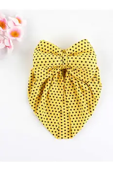 

Yellow Bow Girl Baby Bathing Cap