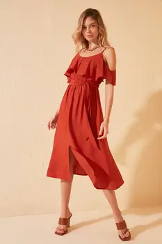 

Trendyol Belted Dress TWOSS20EL1866