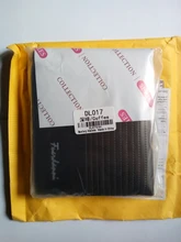 Cartera Vintage de cuero para hombre, cartera masculina de lujo, corta, ajustada, con Clip para dinero, tarjetero, Portomonee