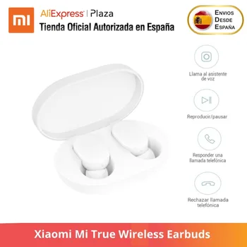 

Xiaomi Mi True Wireless Earbuds (Bluetooth 5.0, Control Táctil, Sonido Estereo, Responder o Rechazar la llamada) Versión Global