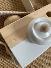 Let's make 1pc Wooden Baby Toys Fashion Camera Pendant Montessori Toys For Children Wooden