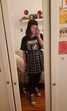 Harajuku negro faldas de verano 2020 de cintura alta Anime faldas Kawaii uniforme de la escuela Mini blanco rosa falda escocesa plisada