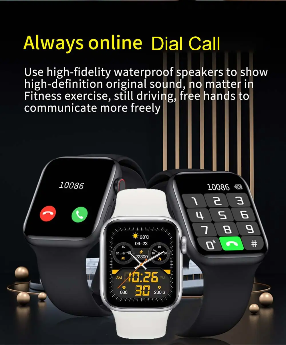 IWO Smart Watch Men Series 7 Wireless Charge Smartwatch Women Heart Rate Watches Bluetooth Call Fitness Tracker For Android IOS
