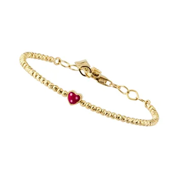 

Enamel Heart Golden Boy Charm Bracelet 04-670-1000238