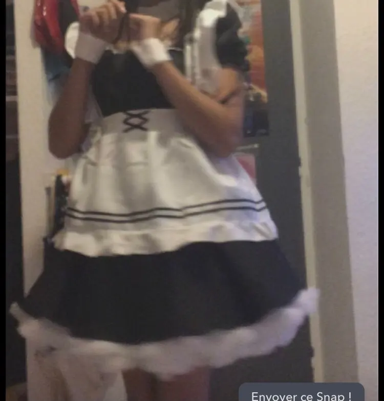 Söt Lolita Maid Animation Outfit Klänning Set