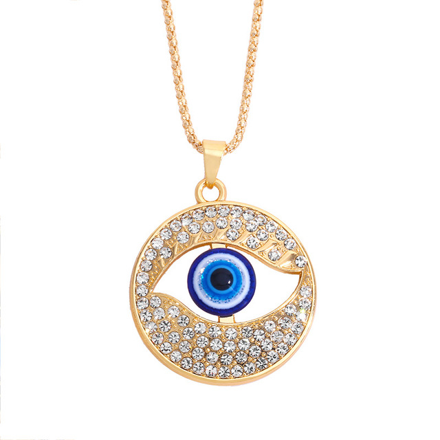 Turkish Evil Eye Pendant Choker Necklace Lucky Blue Evil Eyes Clavicle Chain Necklace Party Jewelry For Women Girls Gift