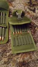 Porta cartuchos para pistola de mano plegable, 14 carcasas para Rifle, porta cartuchos, funda para munición para Rifle de caza
