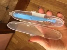 Cuchara para bebé con caja de almacenamiento, cucharilla antideslizante de silicona de grado alimenticio, vajilla de alimentación de bebé, 1 Uds.