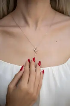 

Silver Plated Angel Necklace, Trendy