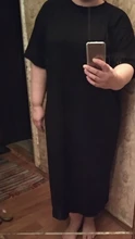 Casual Dress Short-Sleeve Maxi Befree Black Plus-Size Cotton Women Ladies Xxxl 4xl 5xl