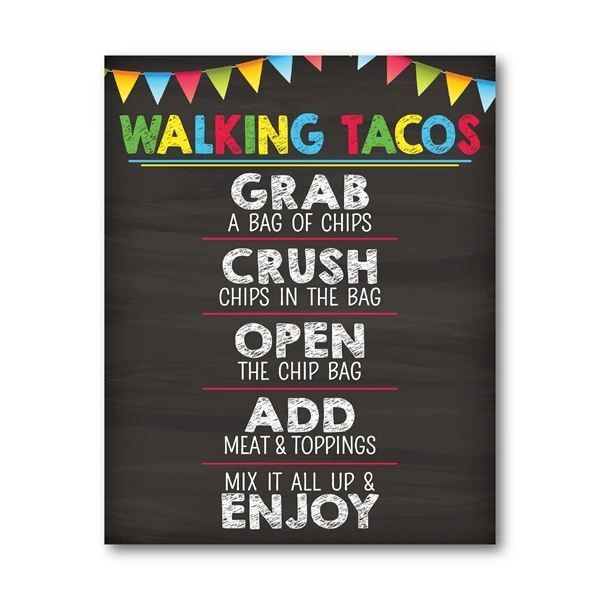 Walking Tacos Taco Bar Taco Sign Art Canvas Print Cinco de Mayo Sweet Sixteen Birthday Vintage Poster Wedding Bar Sign Decor walking-tacos-taco-bar-taco-sign-art-canvas-print-cinco-de-mayo-sweet-sixteen-birthday-vintage-poster-wedding-bar-sign-decor