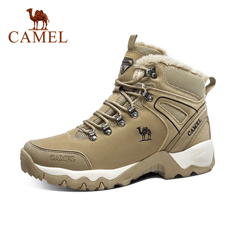 Зимние теплые уличные походные ботинки CAMEL женские зимние с высоким верхом и