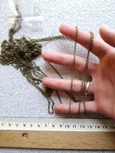 5 metros 1,5, 2,0, 2,5mm Oval cadenas para fabricación de joyería DIY suministros de pulsera de collar de cadena de resultados