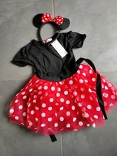 Minivestido de ratón para niñas, disfraz de fantasía para Halloween, Cosplay de princesa, tutú rojo, disfraz de Navidad