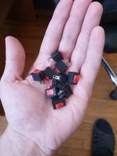 Switch Push-Button SPST 250V Black White KCD11 Snap-In-On/Off 3A 10x15mm 10pcs And Red