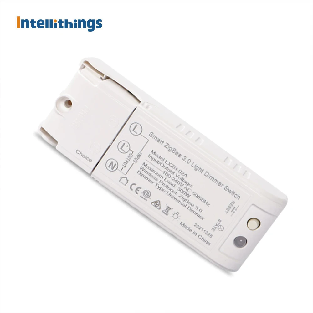 

Intellithings Tuya Zigbee 3.0 DIY Dimmer Switch LED Light Controller Work with Alexa Google Home SmartThings Hubitat
