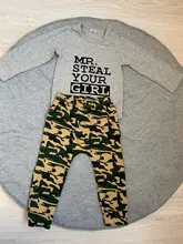 Conjunto de ropa de algodón para recién nacido, camiseta de manga corta con estampado de letras, pantalones informales, trajes para niños pequeños