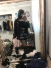 HEYounGIRL atar Harajuku gótico cuadros Mini falda de mujer Y2K estética de moda Punk de cuadros plisada de talle alto, Falda corta