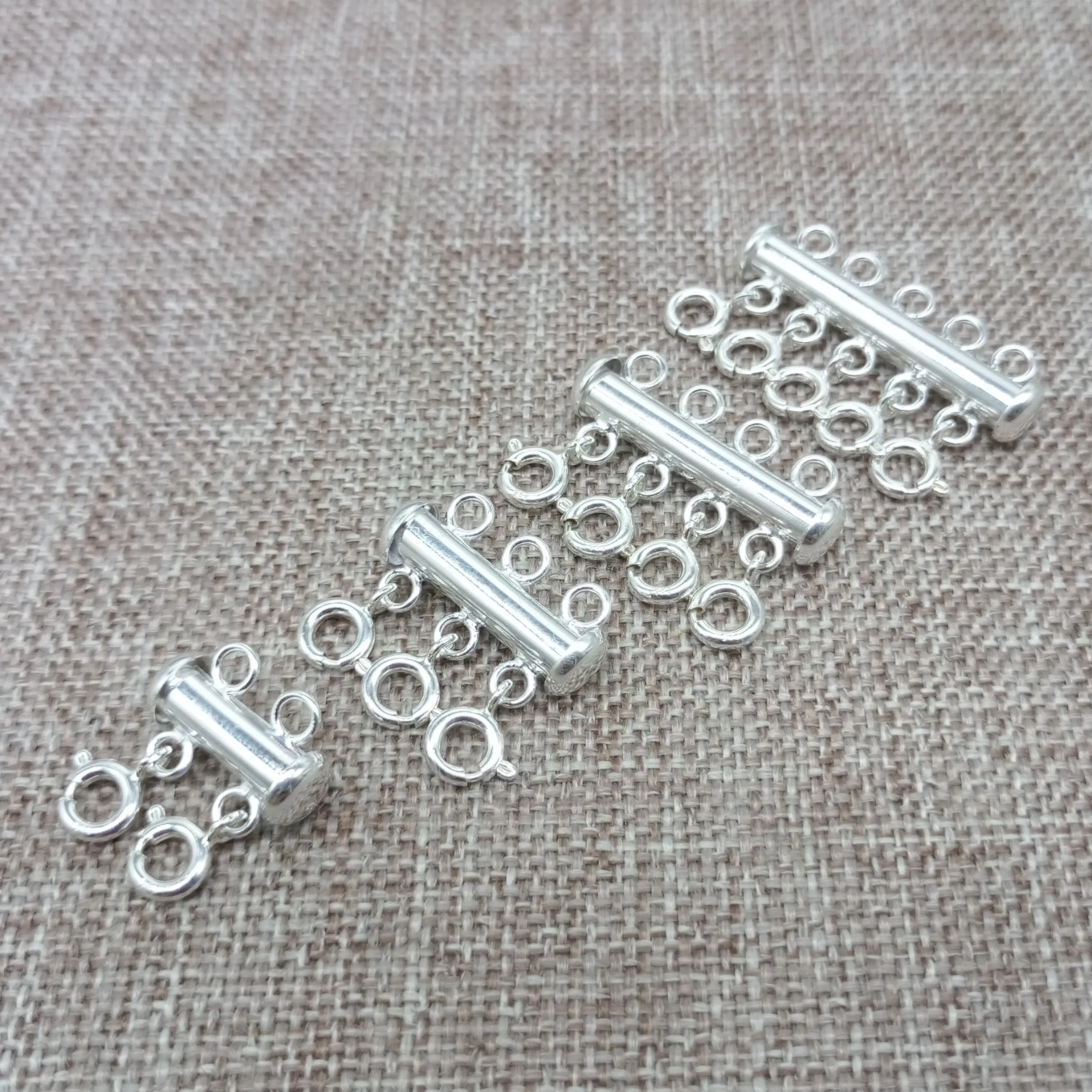 Sterling Silver Layer Necklace Clasp Detangler Layering Clasp 2 Necklace  Clasp Silver Necklace Detangler Multi Necklace Clasp 