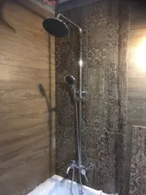 Mixer Tap Faucet-Set Hand-Sprayer Rainfall Shower Frap Bathroom Chrome-F2416 Wall-Mounted