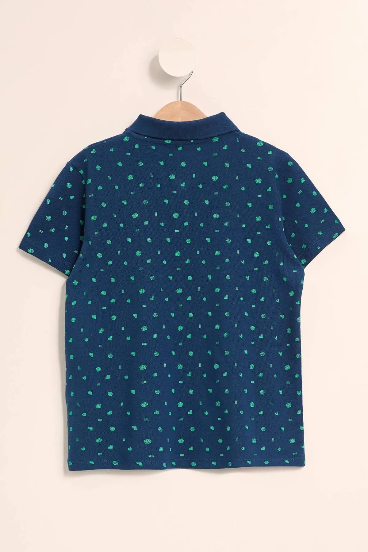 DeFacto трикотажная футболка для мальчиков DeFacto трикотажная T-shirt-K3295A619SP с отложным воротником для мальчиков