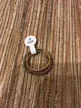 Ramos-Conjunto de anillos clásicos de 3 rondas para mujer, joyería de acero inoxidable para boda y compromiso